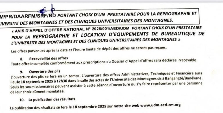 𝐀𝐯𝐢𝐬 𝐝’𝐀𝐩𝐩𝐞𝐥 𝐝’𝐎𝐟𝐟𝐫𝐞𝐬